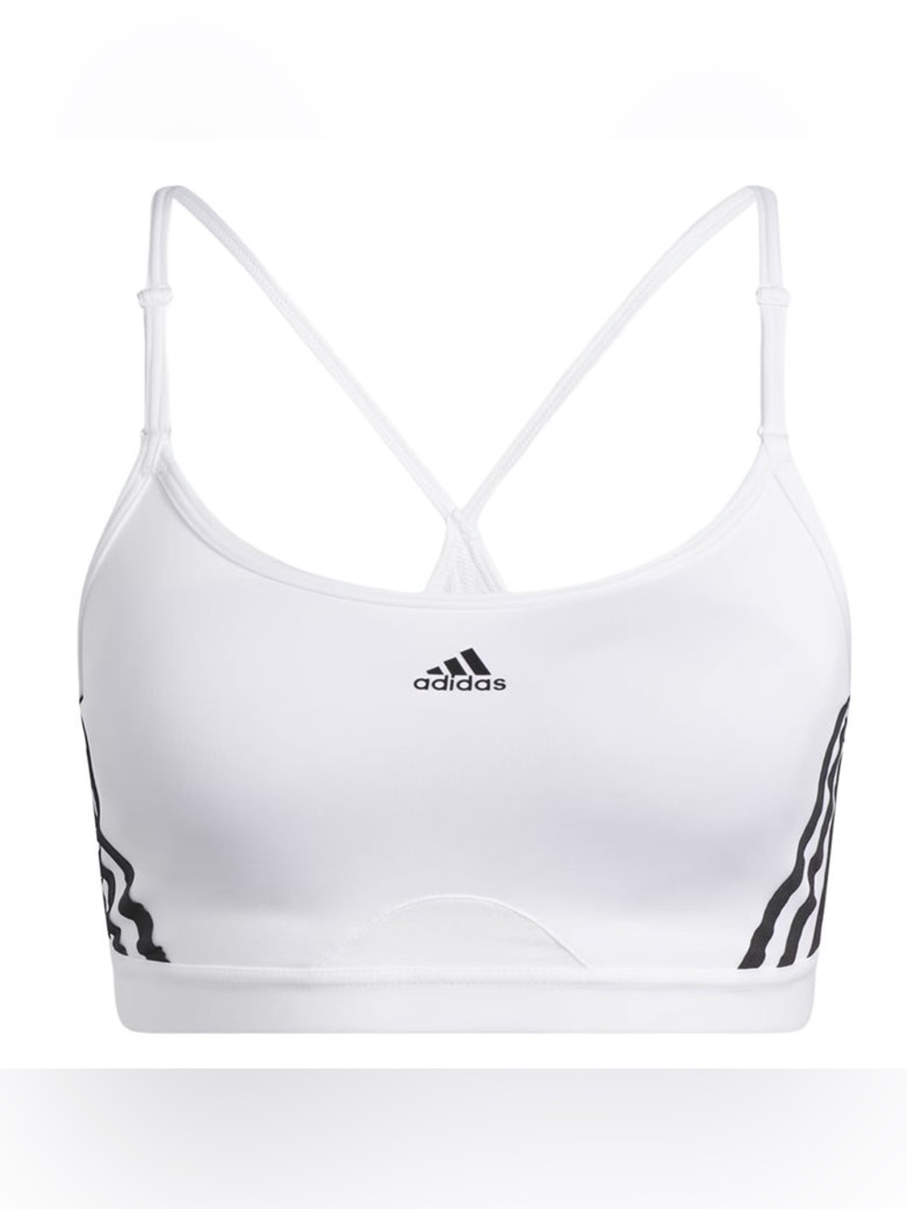 Adidas White Sports Bra